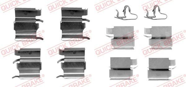 QUICK BRAKE Monteringssats, bromsbelägg 109-1240 QUICK BRAKE 109-1240 Monteringssats, bromsbelägg KIA CLARUS original