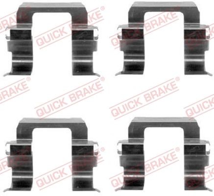 QUICK BRAKE Monteringssats, bromsbelägg 109-1252 Byta Monteringssats, bromsbelägg Nissan Primera P10 kostnad QUICK BRAKE 109-1252