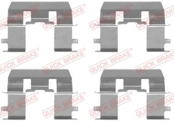 QUICK BRAKE Monteringssæt til bremseklodser 109-1281 Monteringssæt til bremseklodser QUICK BRAKE Honda CR-Z 109-1281