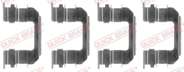 QUICK BRAKE Kit accessori, pastiglia freno 109-1287 QUICK BRAKE 109-1287 costo Kit accessori, pastiglia freno DAEWOO Evanda Sedan originale