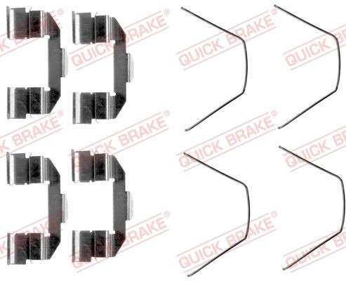 QUICK BRAKE Sada príslużenstva oblożenia kotúčovej brzdy 109-1607 QUICK BRAKE 109-1607 Sada príslużenstva oblożenia kotúčovej brzdy Mazda 6 GG Sedan za nízku cenu