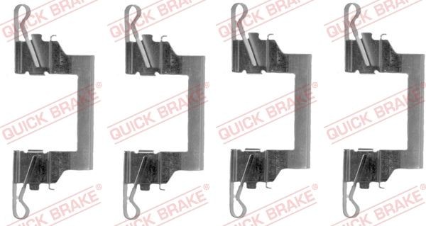 QUICK BRAKE Piederumu komplekts, Disku bremžu uzlikas 109-1614 QUICK BRAKE 109-1614 Piederumu komplekts, disku bremžu uzlikas Q45 I cena