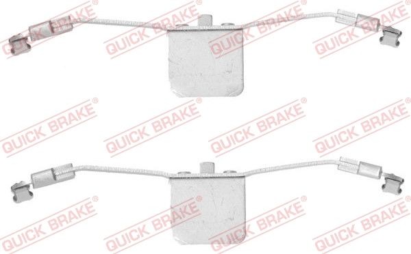 QUICK BRAKE Monteringssett, bremseklosser 109-1641 Tibehørsett, skivebremse belegg QUICK BRAKE XC70 109-1641 billige