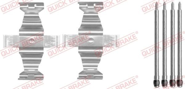 QUICK BRAKE Monteringssats, bromsbelägg 109-1643 SLK R171 Monteringssats, bromsbelägg QUICK BRAKE 109-1643