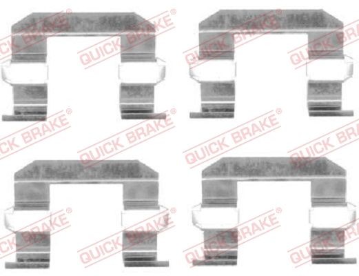 QUICK BRAKE Kit accessori, pastiglia freno 109-1645 QUICK BRAKE 109-1645 Kit accessori, pastiglia freno Ssangyong Musso Sports originale prezzo