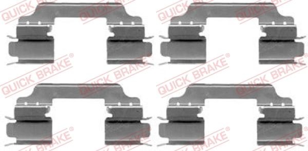 QUICK BRAKE Kit de acessórios, pastilhas de travão 109-1649 QUICK BRAKE 109-1649 Kit de acessórios, pastilhas de travão K9 (RJ) preço