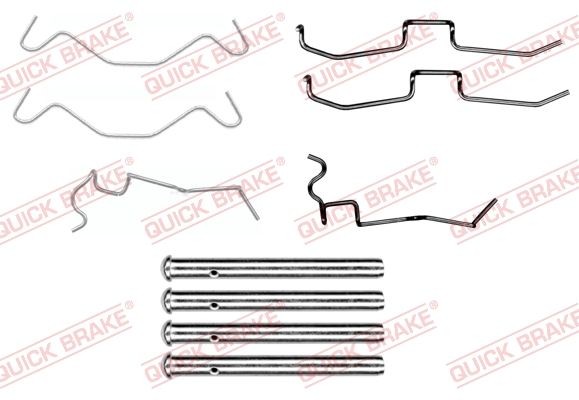 QUICK BRAKE Kit d'accessoires, plaquette de frein à disque 109-1650 109-1650 Kit d'accessoires, plaquette de frein à disque DAIHATSU MATERIA QUICK BRAKE