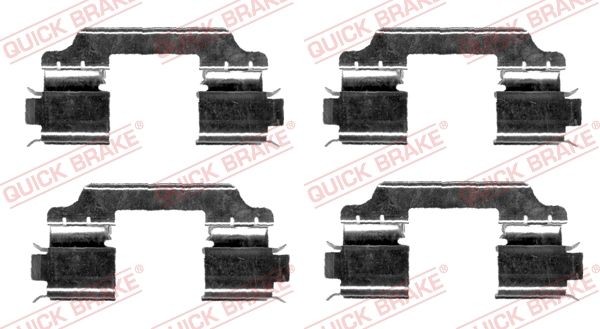 QUICK BRAKE Sada príslużenstva oblożenia kotúčovej brzdy 109-1654 QUICK BRAKE 109-1654 Sada príslużenstva oblożenia kotúčovej brzdy Renault 30 originálne