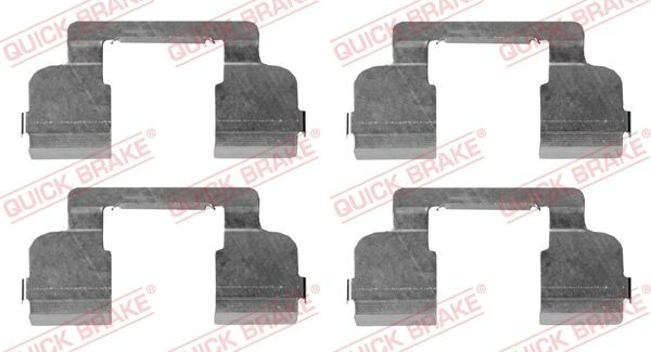 QUICK BRAKE Monteringssett, bremseklosser 109-1698 QUICK BRAKE 109-1698 Tibehørsett, skivebremse belegg Aston Martin DB6 billige