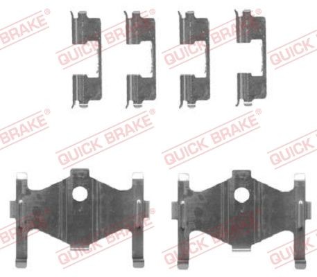 QUICK BRAKE Σετ βοηθ. εξαρτημάτων, τακάκια φρένων 109-1710 QUICK BRAKE 109-1710 Σετ βοηθ. εξαρτημάτων, τακάκια φρένων Kia Cerato Sedan σε χαμηλές τιμές