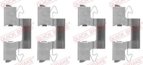 QUICK BRAKE Accessory Kit, disc brake pads 109-1714 QUICK BRAKE 109-1714 Mitsubishi Colt 4 brake pad fitting kit price