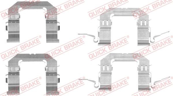 QUICK BRAKE Monteringssats, bromsbelägg 109-1722 QUICK BRAKE 109-1722 monteringssats, bromsbelägg Q45 II (FY33) pris