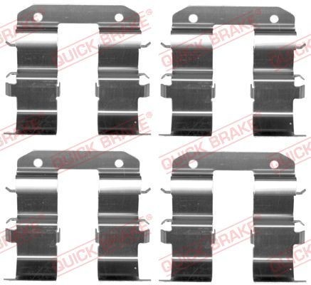 QUICK BRAKE Monteringssett, bremseklosser 109-1734 QUICK BRAKE 109-1734 Tibehørsett, skivebremse belegg MAZDA MPV I (LV) billige