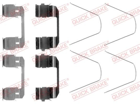QUICK BRAKE Monteringssæt til bremseklodser 109-1743 Monteringssæt til bremseklodser QUICK BRAKE CR-Z 109-1743 billig
