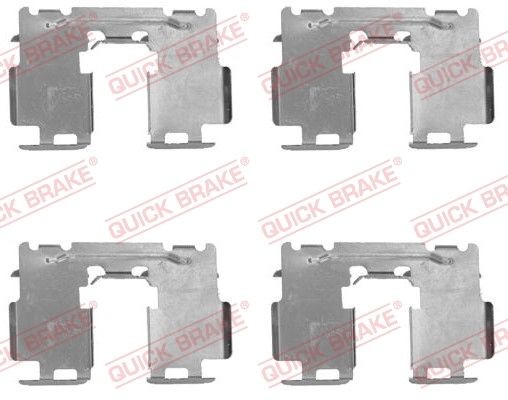 QUICK BRAKE Accessoireset, schijfremblok 109-1760 prijs Accessoireset, schijfremblok Lexus GRL1_, GWL1_ 109-1760 QUICK BRAKE