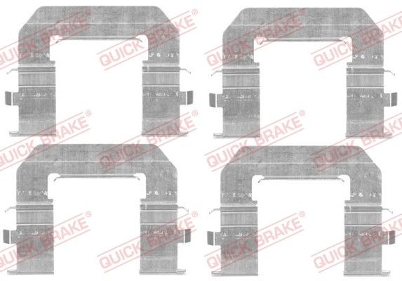 QUICK BRAKE Piederumu komplekts, Disku bremžu uzlikas 109-1776 QUICK BRAKE 109-1776 Piederumu komplekts, disku bremžu uzlikas Opel Insignia A G09 par izdevīgu cenu