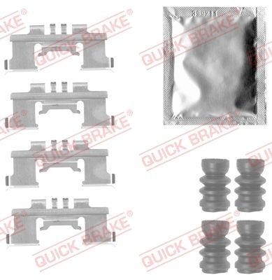 QUICK BRAKE Monteringssæt til bremseklodser 109-1812 QUICK BRAKE 109-1812 Camira Sedan (JD) Monteringssæt til bremseklodser pris