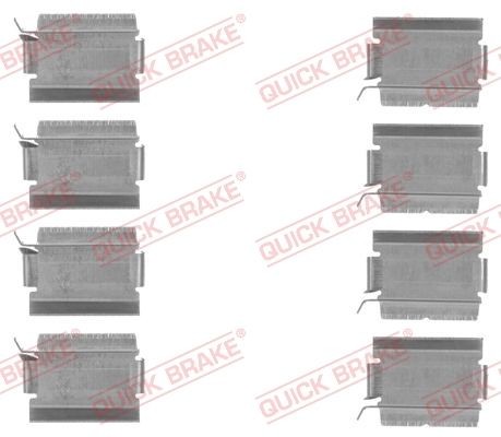 QUICK BRAKE Monteringssett, bremseklosser 109-1820 Tibehørsett, skivebremse belegg QUICK BRAKE STRATUS 109-1820 billige