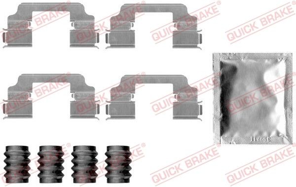 QUICK BRAKE Kit de acessórios, pastilhas de travão 109-1826 QUICK BRAKE 109-1826 Kit de acessórios, pastilhas de travão BMW F12 a um preço acessível