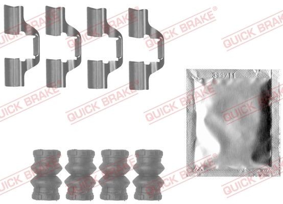 QUICK BRAKE Monteringssats, bromsbelägg 109-1827 QUICK BRAKE 109-1827 Monteringssats, bromsbelägg KIA K9 original