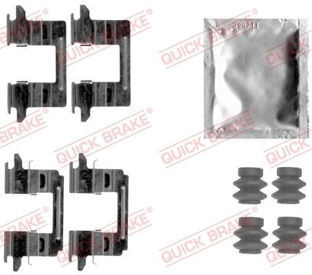 QUICK BRAKE Monteringssett, bremseklosser 109-1841 Tibehørsett, skivebremse belegg QUICK BRAKE Chrysler STRATUS 109-1841