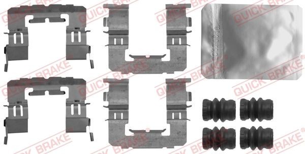 QUICK BRAKE Monteringssett, bremseklosser 109-1891 109-1891 Tibehørsett, skivebremse belegg SUBARU VANILLE Buss QUICK BRAKE