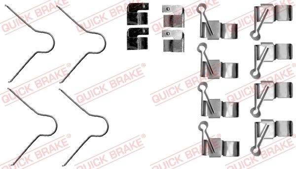 QUICK BRAKE Monteringssæt til bremseklodser 109-1895 QUICK BRAKE 109-1895 Toyota Hiace 4 Monteringssæt til bremseklodser til en rimelig pris
