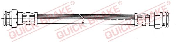 Remslang QUICK BRAKE 22.018 QUICK BRAKE 22.018 Remslangen achter links Fiat UNO 2004