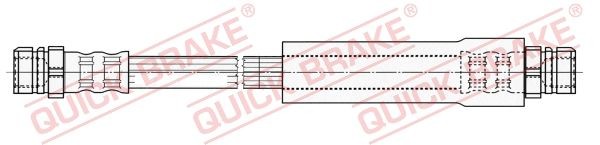 QUICK BRAKE Brake hose 22.315 22.315 QUICK BRAKE brake hose VW SHARAN