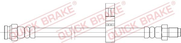 Bremseslange QUICK BRAKE 32.128 QUICK BRAKE 32.128 Bremseslanger bag venstre Peugeot BOXER 2009
