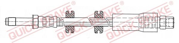 QUICK BRAKE Bromsslang 32.406 QUICK BRAKE 32.406 Bromsslang Mercedes Vito W638 original
