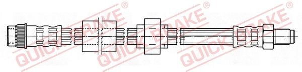 QUICK BRAKE Ελαστικός σωλήνας φρένων 32.408 Ελαστικός σωλήνας φρένων QUICK BRAKE LAGUNA 32.408 φθηνά