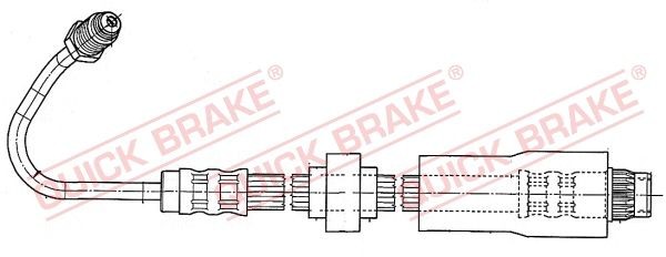 QUICK BRAKE Ελαστικός σωλήνας φρένων 37.930 Ελαστικός σωλήνας φρένων QUICK BRAKE Renault LAGUNA 37.930