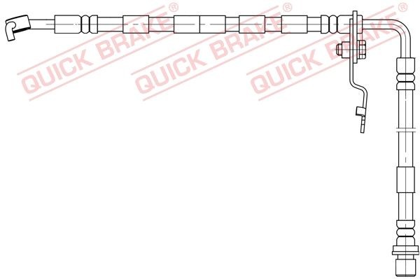 Bremseslange QUICK BRAKE 50.893 QUICK BRAKE 50.893: Bremseslange Mazda 6 2008