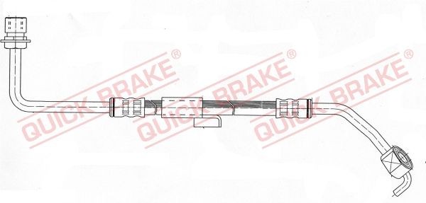 QUICK BRAKE Bremseslange 50.948 QUICK BRAKE 50.948 Bremseslange Transit Mk3 Flatvogn lastebil/Chassis (VE64) pris