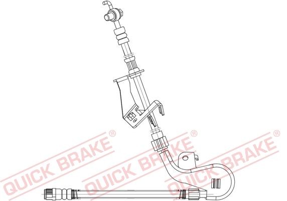 QUICK BRAKE Flexible de frein 58.887X QUICK BRAKE 58.887X Flexible de frein 407 SW Van / Break (6E_) prix