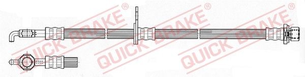 QUICK BRAKE Bremseslange 59.964 Bremseslange QUICK BRAKE CARINA 59.964 billige