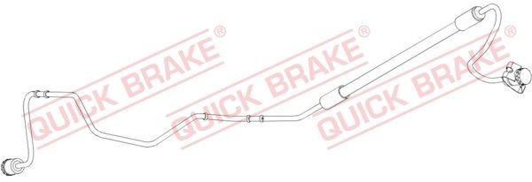QUICK BRAKE Brake hose 96.013 QUICK BRAKE 96.013 CITROËN C4 I Box Body / Hatchback (LR_) flexible brake pipe replacement