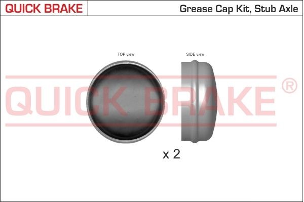 QUICK BRAKE Kap, wiellager 9821K Citroën C3 Wiellager set QUICK BRAKE 9821K