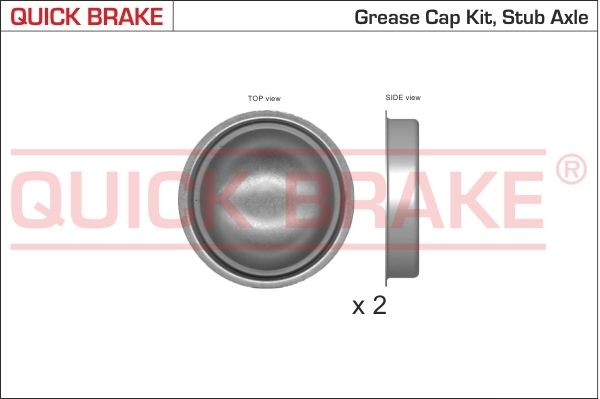 QUICK BRAKE Kappe, hjullager 9822K pris Hjullager Peugeot 1 9822K QUICK BRAKE