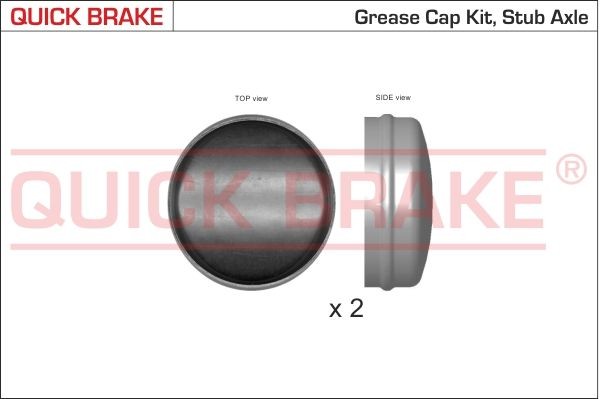 QUICK BRAKE Kap, wiellager 9825K Citroën C3 Wiellager QUICK BRAKE 9825K