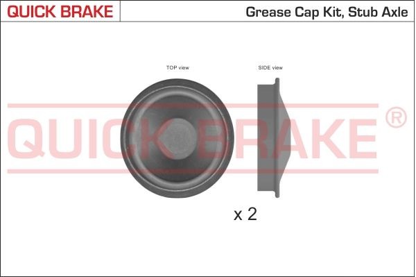 QUICK BRAKE Kap, wiellager 9828K 9828K Wiellagerset CITROËN C3 QUICK BRAKE