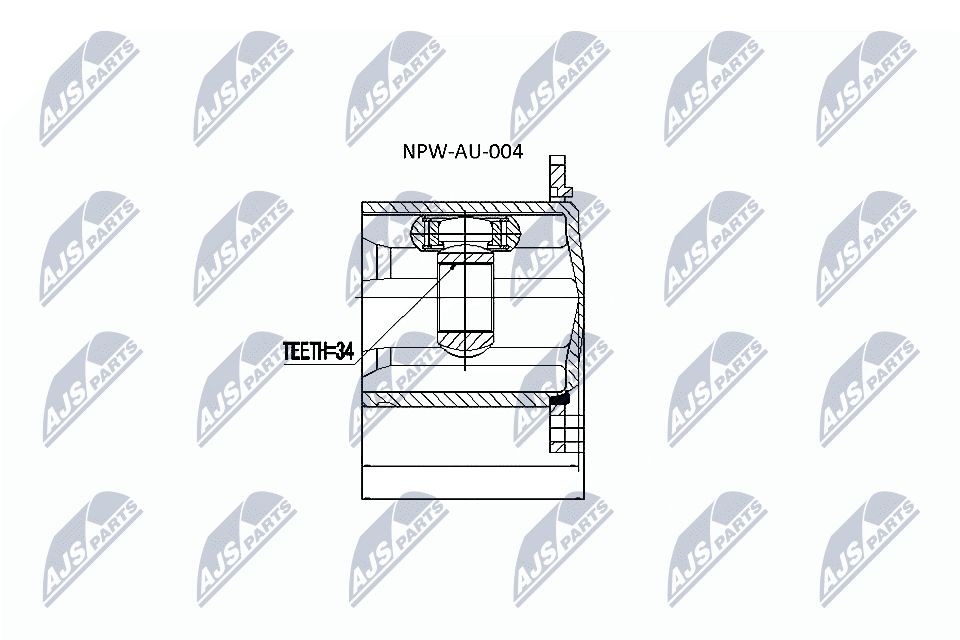 NTY Sada kĺbov hnacieho hriadeľa NPW-AU-004 NTY NPW-AU-004 Homokinetický kĺb Audi A4 B9 Sedan originálne cena