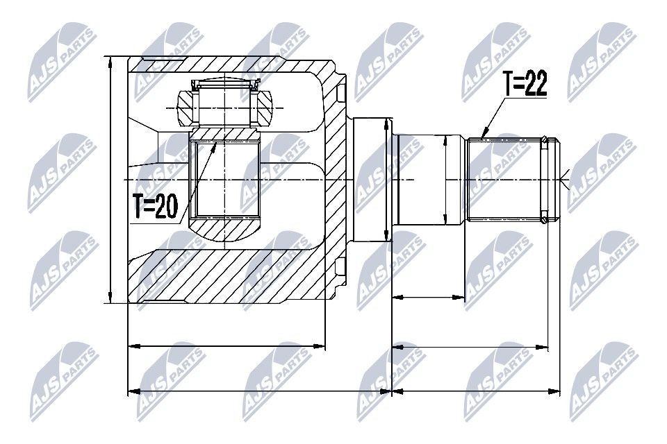Drivledd NTY NPW-KA-329 NTY NPW-KA-329: Drivknute Kia PICANTO 2024