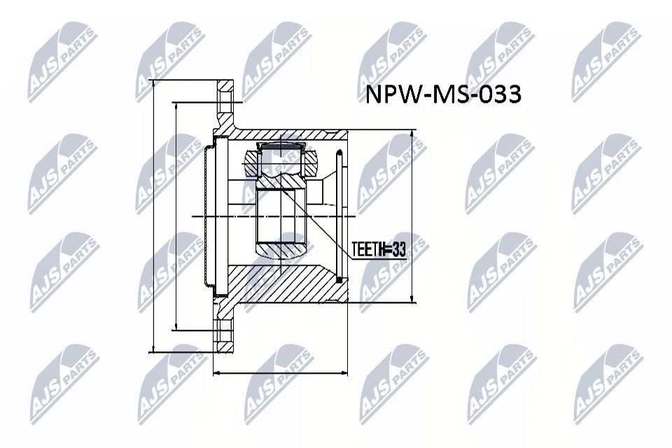 NTY Drivledd NPW-MS-033 NTY NPW-MS-033 Drivledd