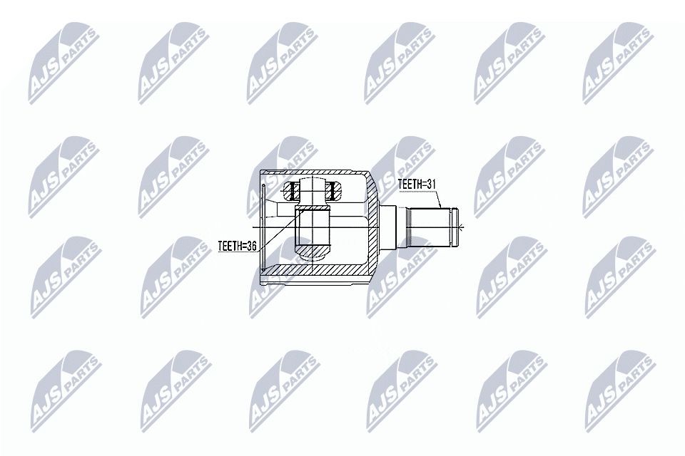 NTY Joint kit, drive shaft NPW-MZ-047 NTY NPW-MZ-047 Mazda CX 9 TB cv joint price