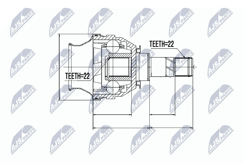 NTY Drivledd NPW-PL-026 NTY NPW-PL-026 Drivknute Astra F Classic Sedan (T92) originale pris