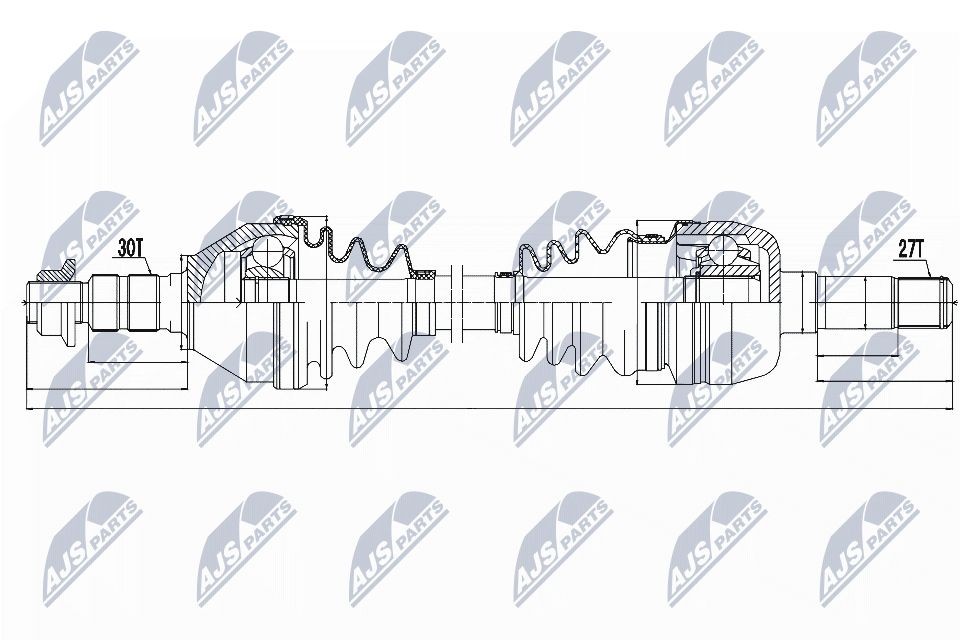 NTY Antriebswelle NPW-PL-043 NPW-PL-043 Antriebswelle NTY DACIA 1310