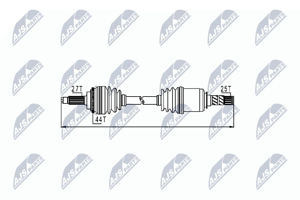 Semiasse NTY NPW-SB-009 NTY NPW-SB-009 Semiassi destro e sinistro Subaru JUSTY 2004