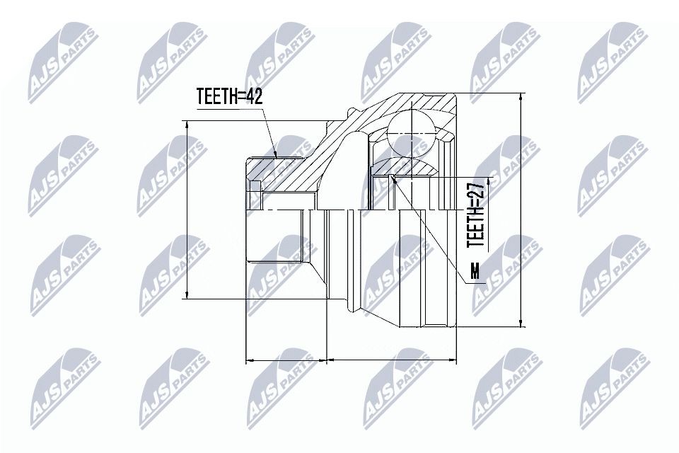 NTY Drivledd NPZ-AU-052 Drivledd Audi 8TA NPZ-AU-052 NTY